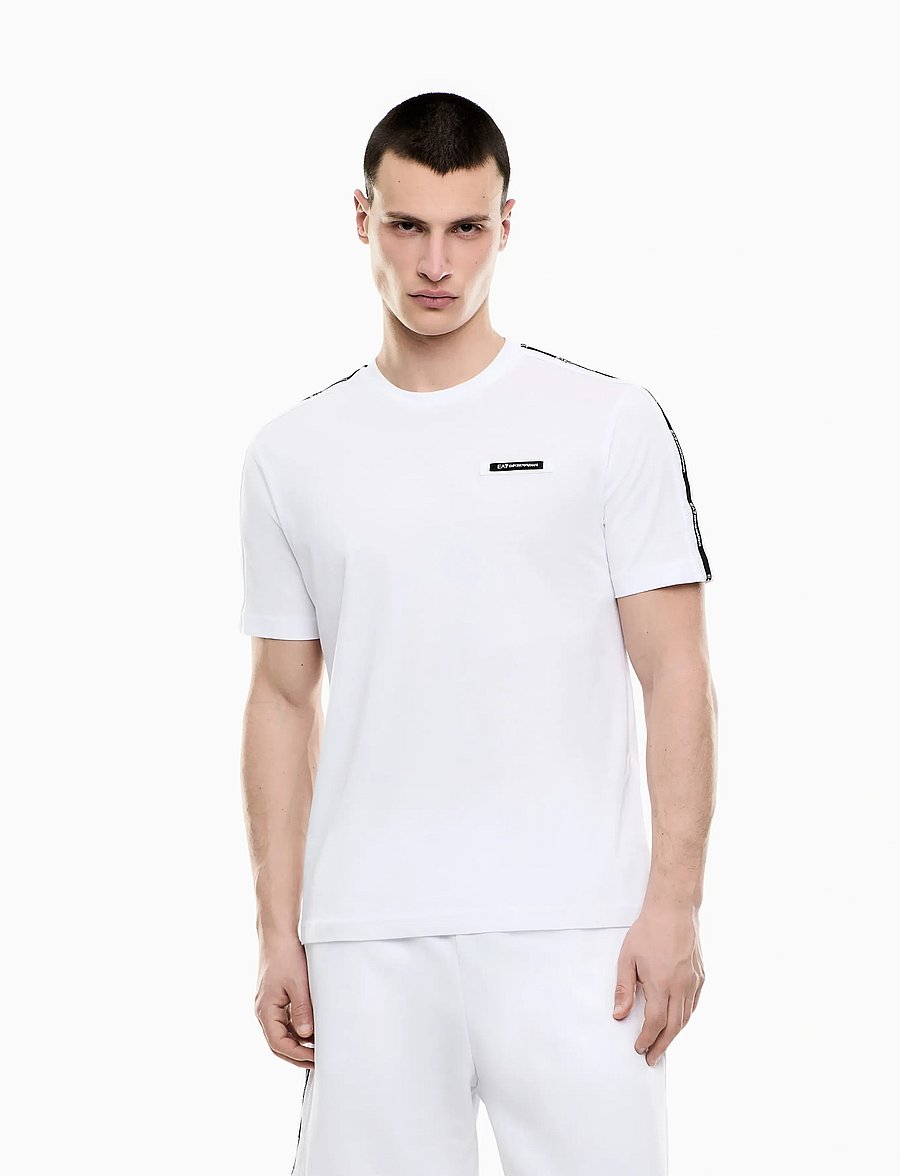 EA7 - T-SHIRT - lühikeste varrukatega t-särgid - white - 0