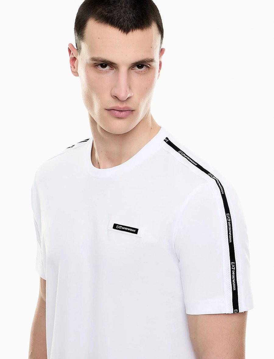 EA7 - T-SHIRT - lühikeste varrukatega t-särgid - white - 5