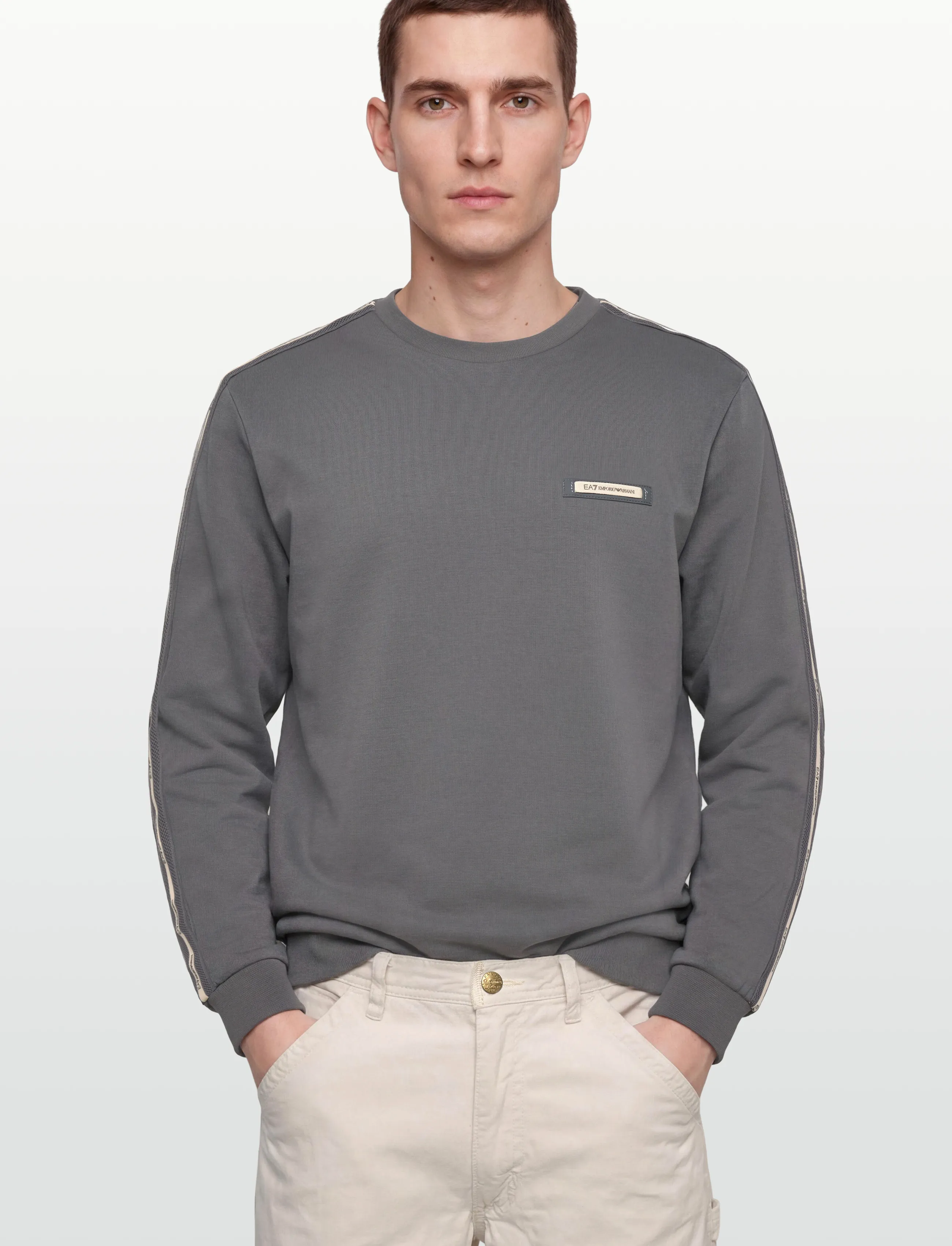 EA7 - SWEATSHIRT - tops - smoked pearl - 5