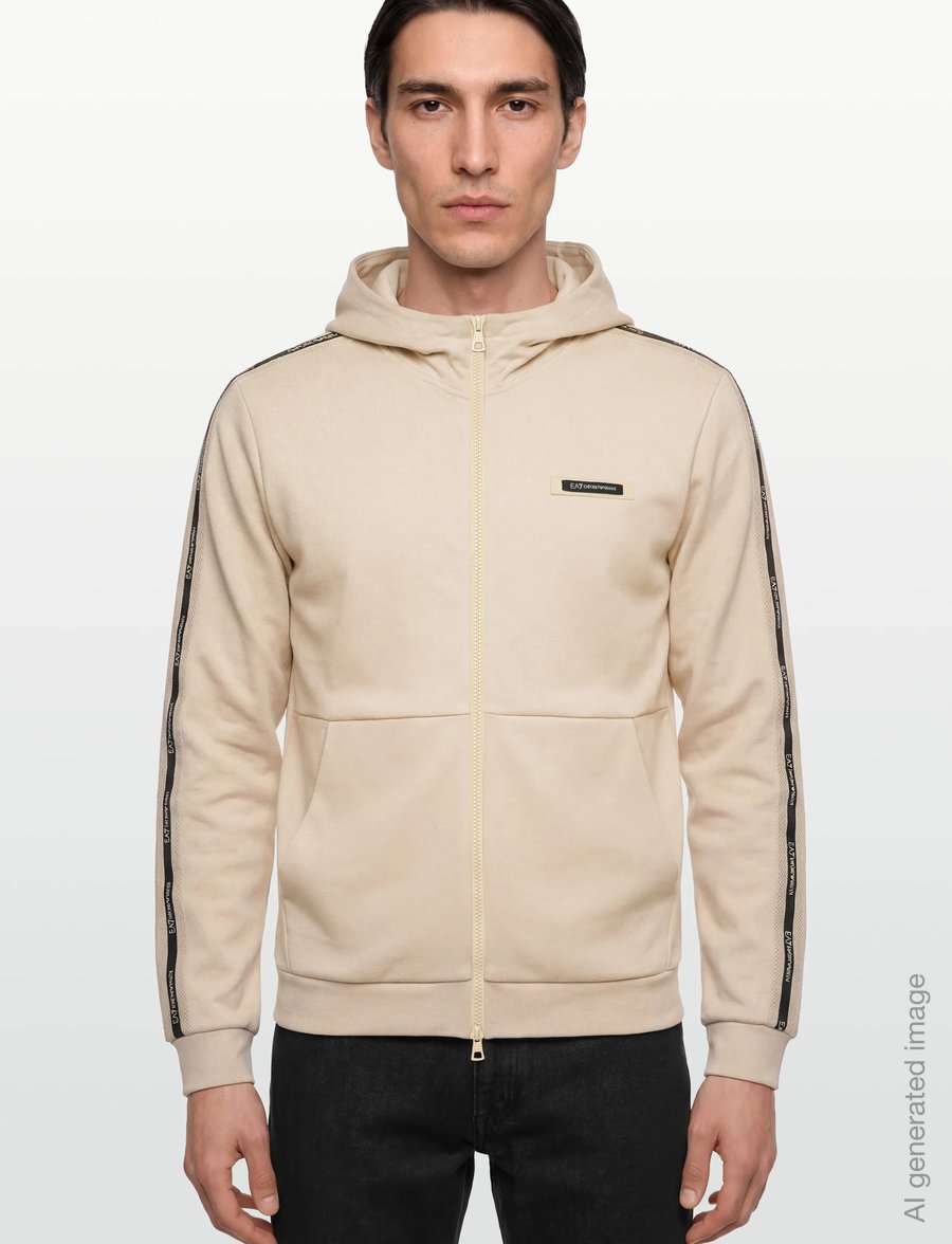 EA7 - SWEATSHIRT - huvtröjor - fog - 3