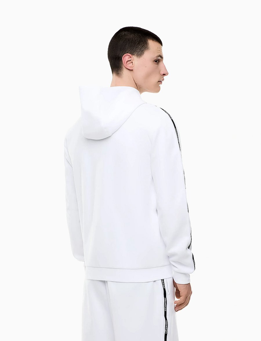EA7 - SWEATSHIRT - huvtröjor - white - 2