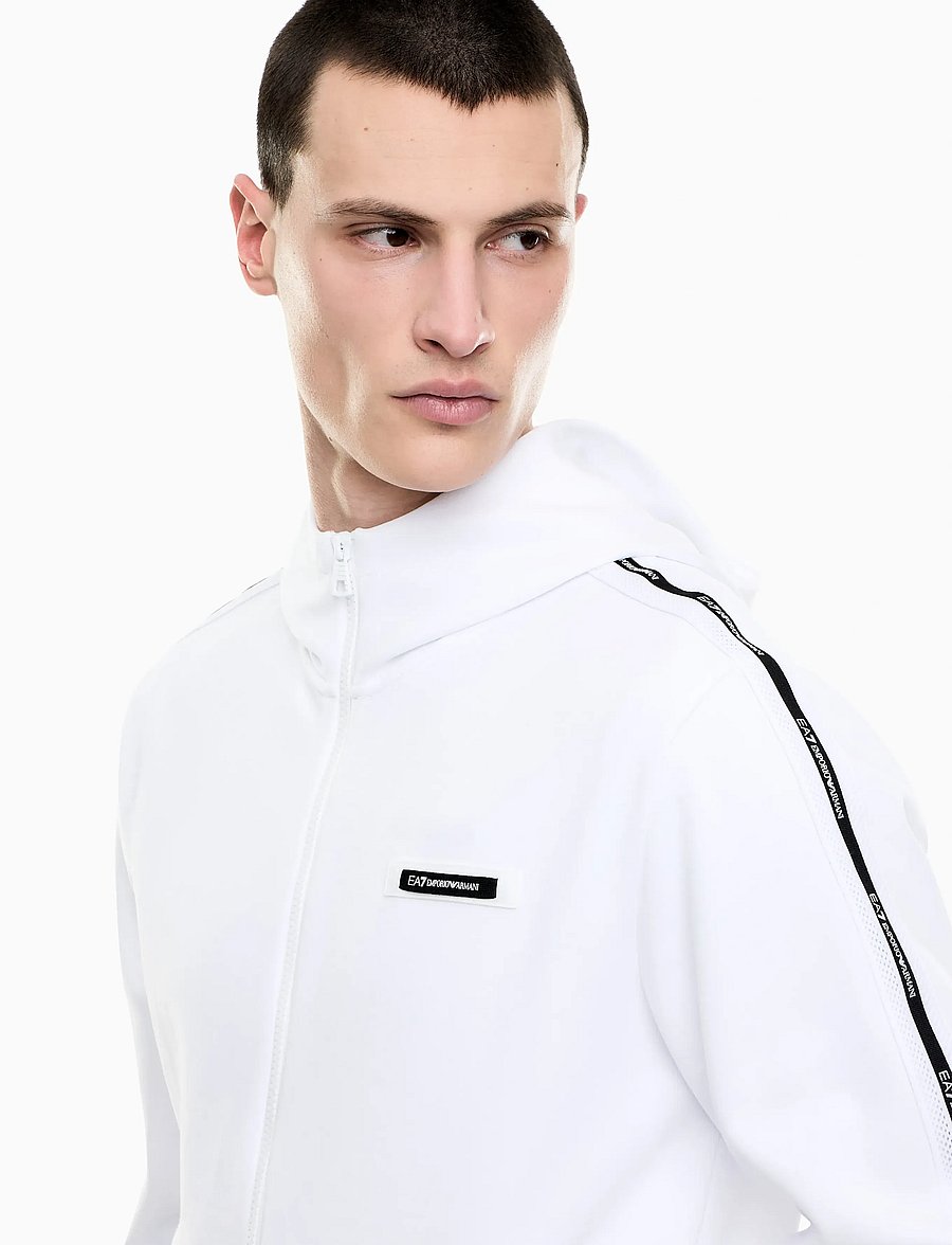 EA7 - SWEATSHIRT - huvtröjor - white - 3