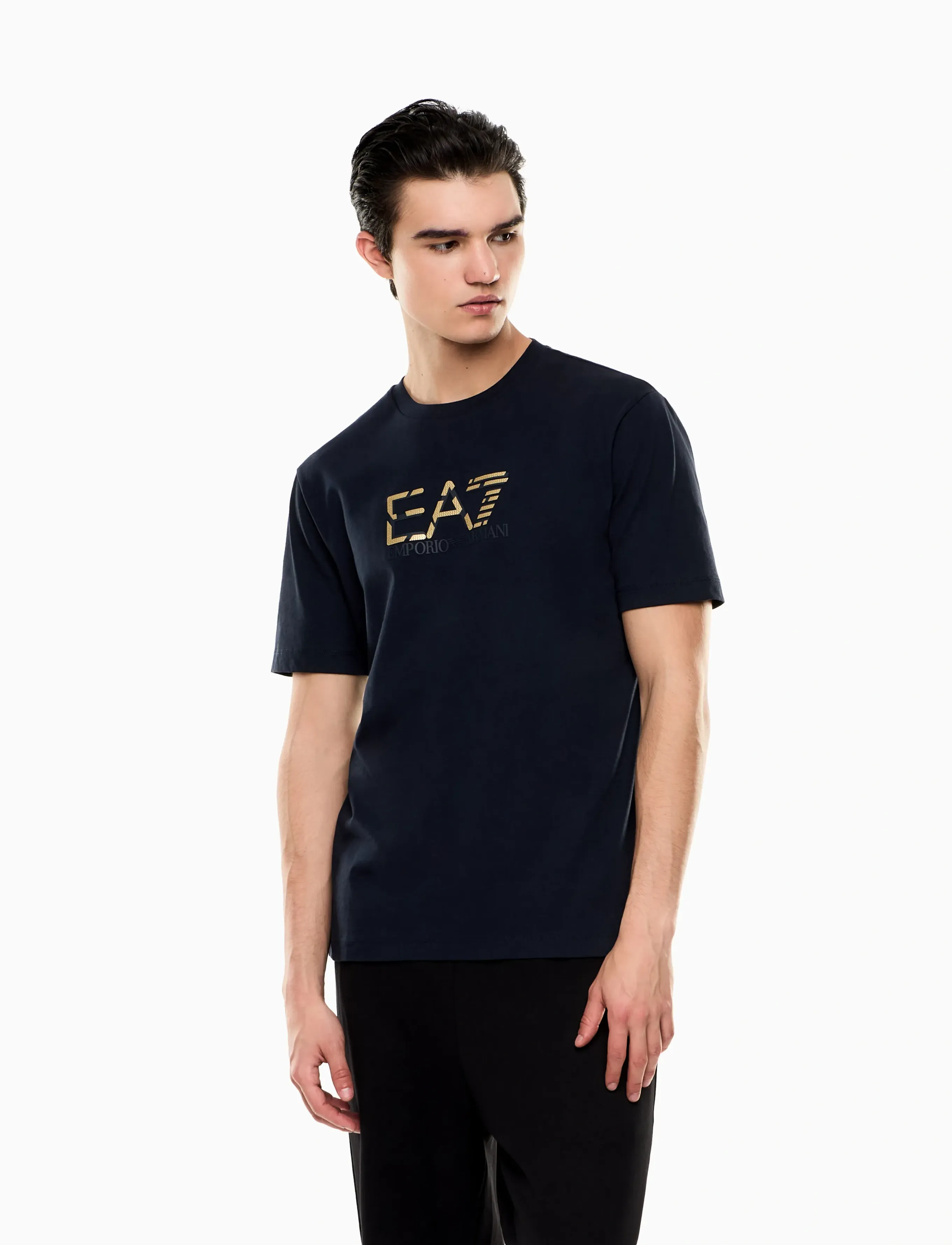 EA7 T-Shirt, S, Navy, T-Shirts > Kortærmede, Herre