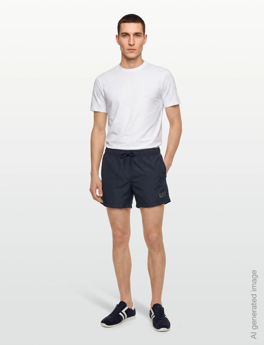 EA7 - BOXER BEACHWEAR - badehose - armani blue/silver - 0