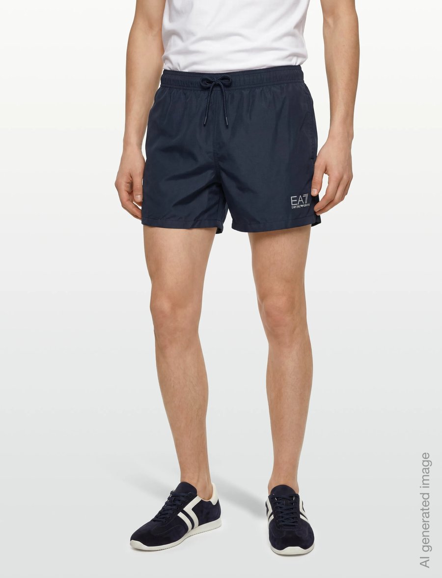 EA7 - BOXER BEACHWEAR - badehose - armani blue/silver - 3
