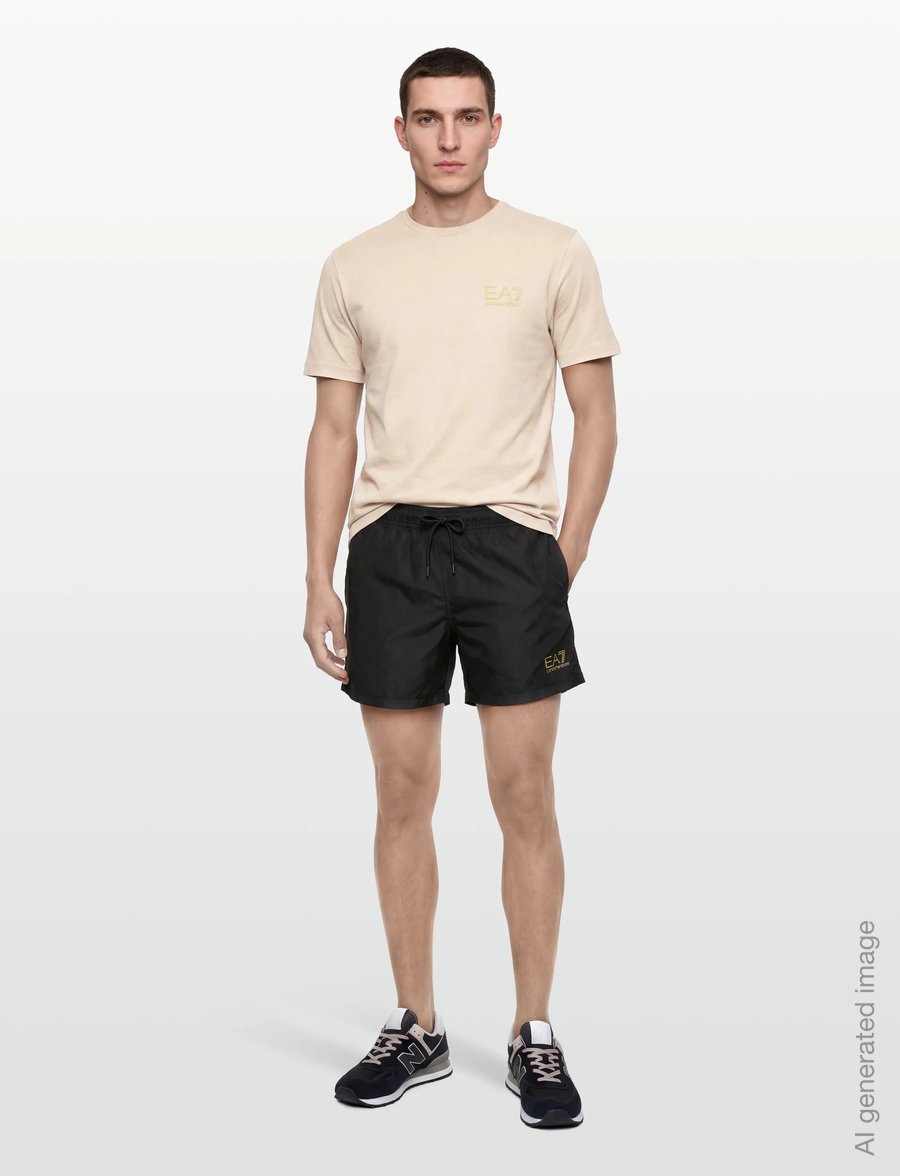 EA7 - BOXER BEACHWEAR - badehose - black/gold - 0