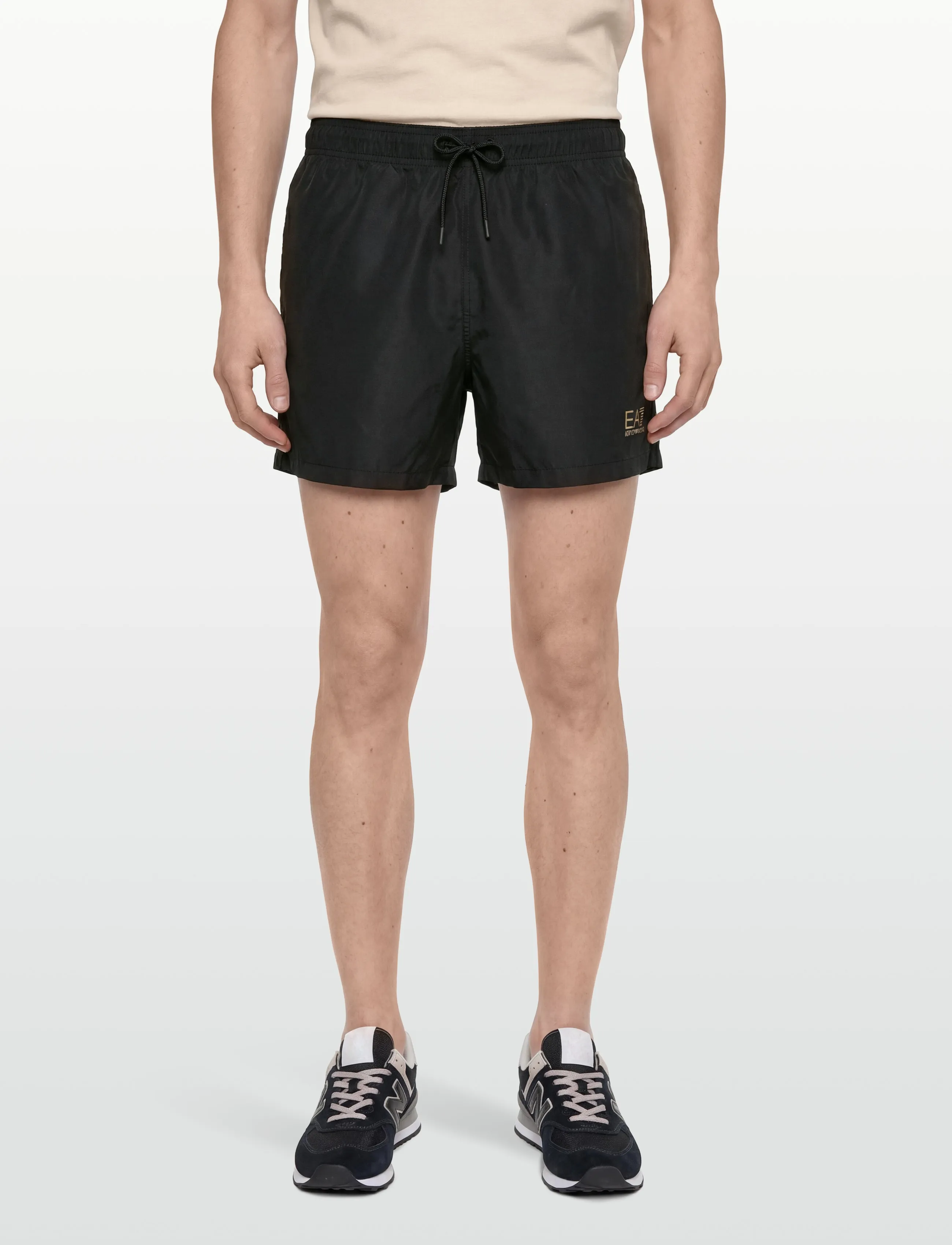 EA7 - BOXER BEACHWEAR - lühikesed ujumispüksid - black/gold - 3