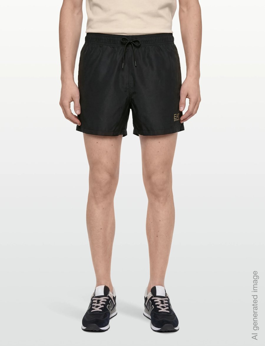 EA7 - BOXER BEACHWEAR - badehose - black/gold - 3
