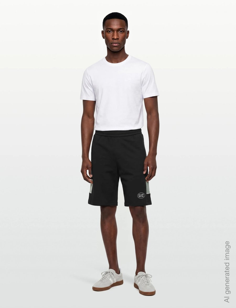 EA7 - SHORTS - sweatshorts - black - 0