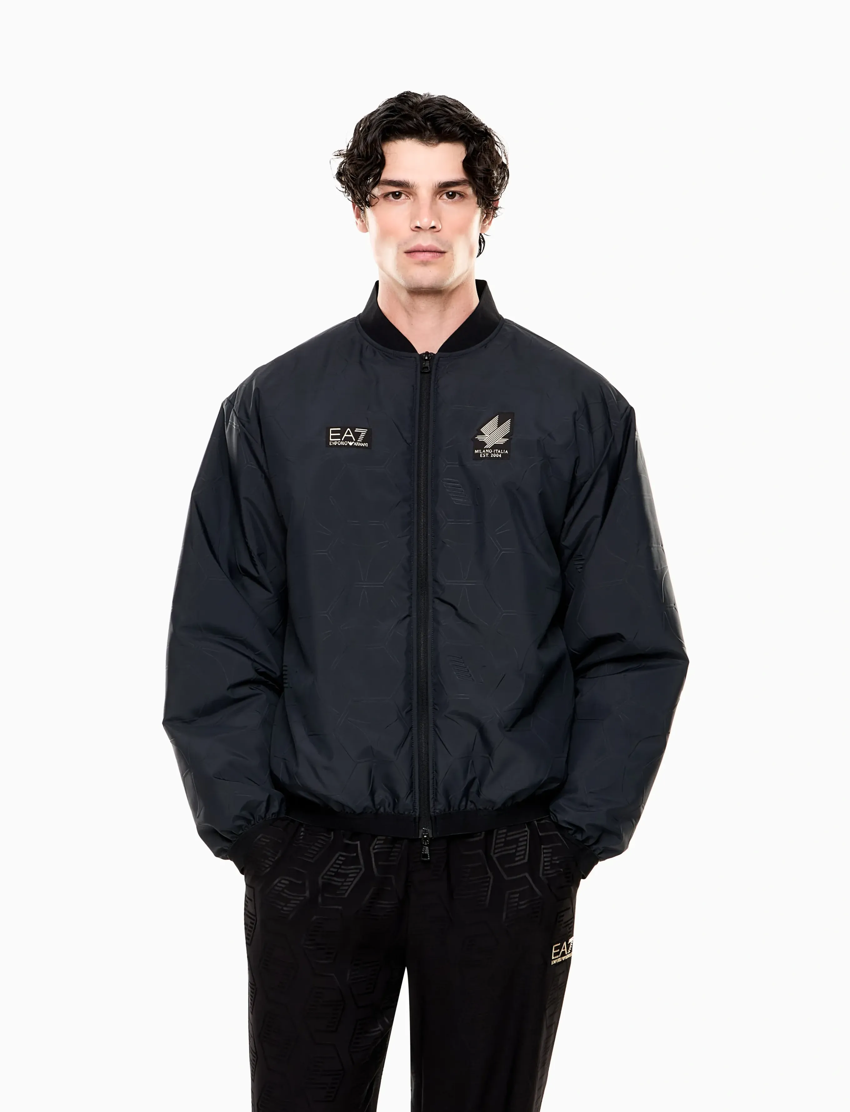EA7 Bomber Jacket, 3XL, Black, Jakker > Bomberjakker, Herre