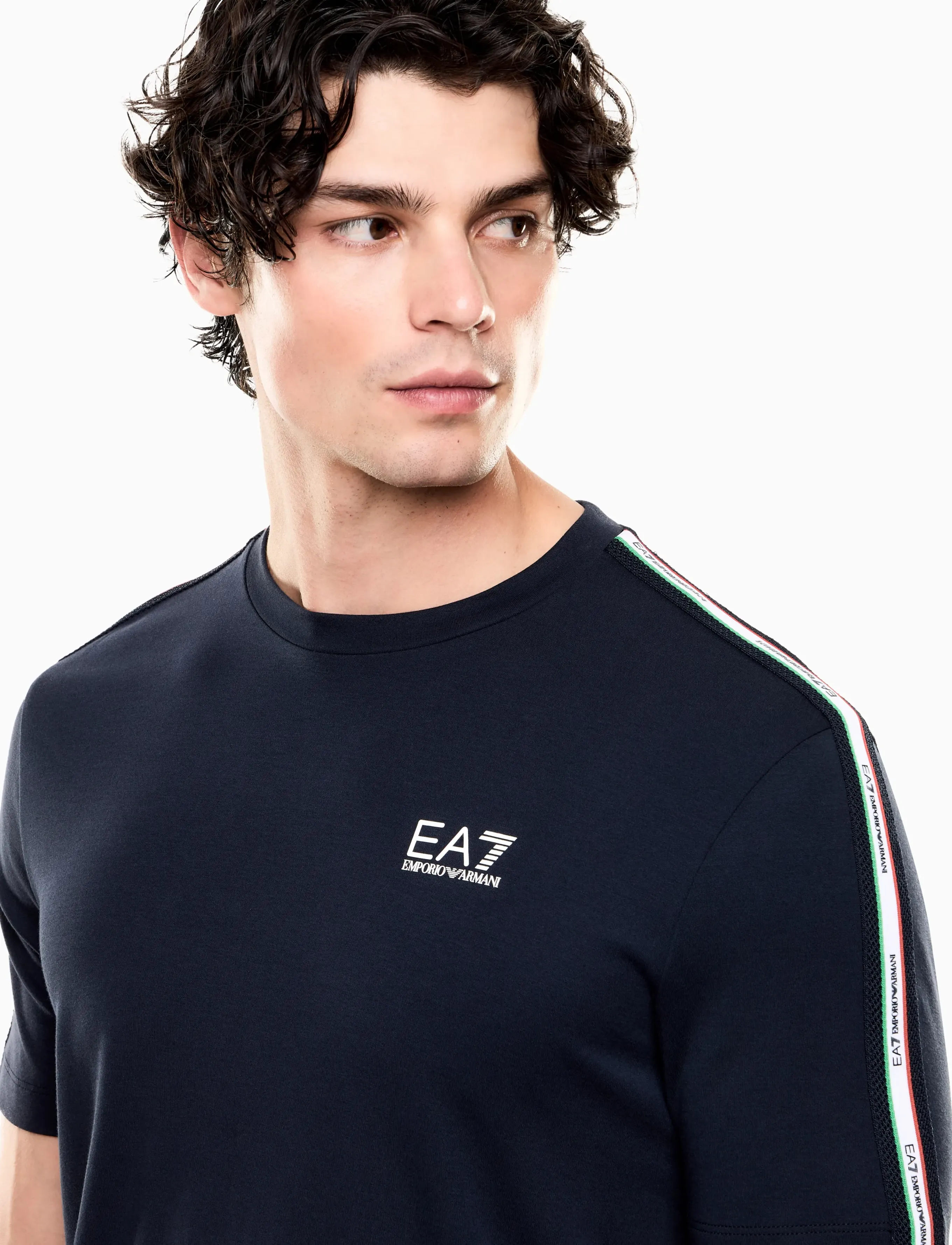 EA7 T-Shirt, M, T-shirts, Marineblau - Short-sleeved, Männerswear