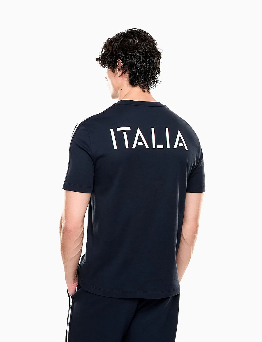 EA7 - T-SHIRT - lühikeste varrukatega t-särgid - armani blue - 5