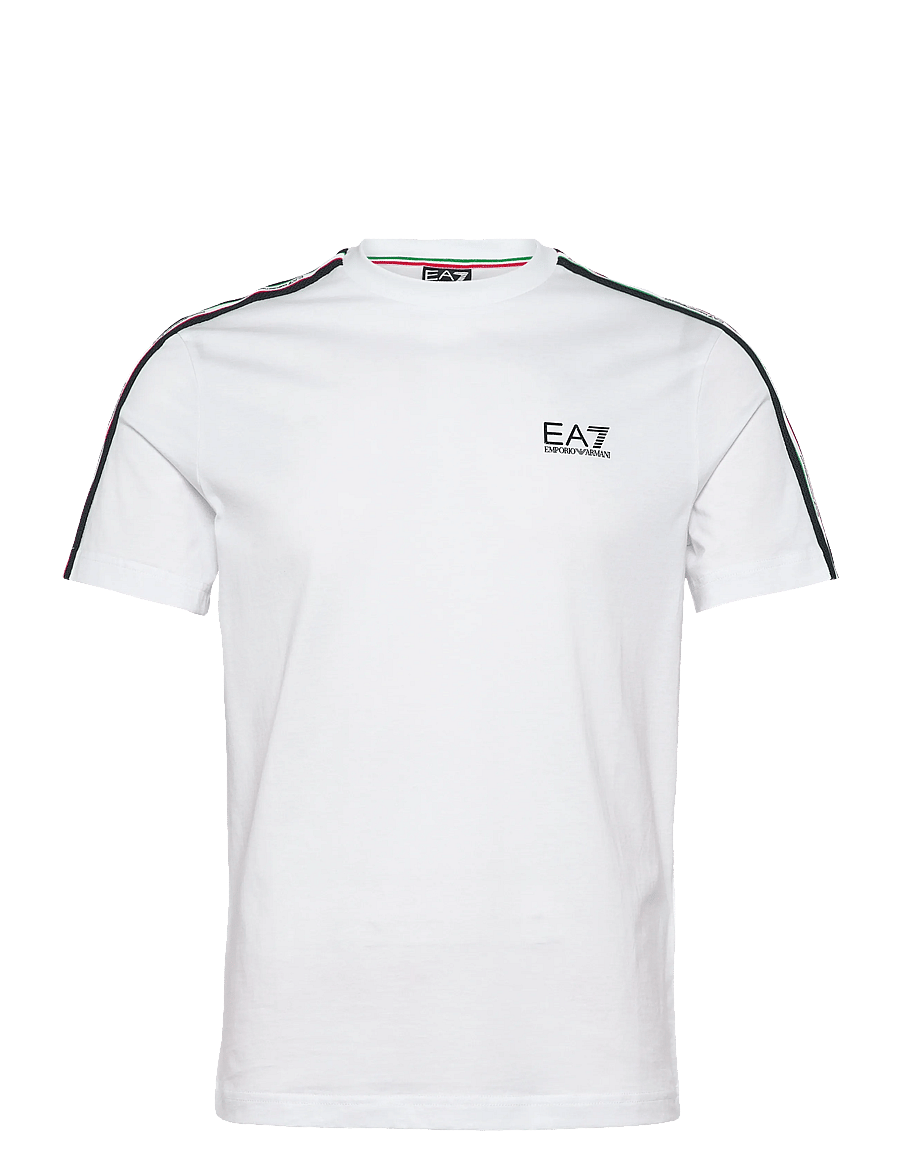 EA7 - T-SHIRT - kurzärmelige t-shirts - white - 1