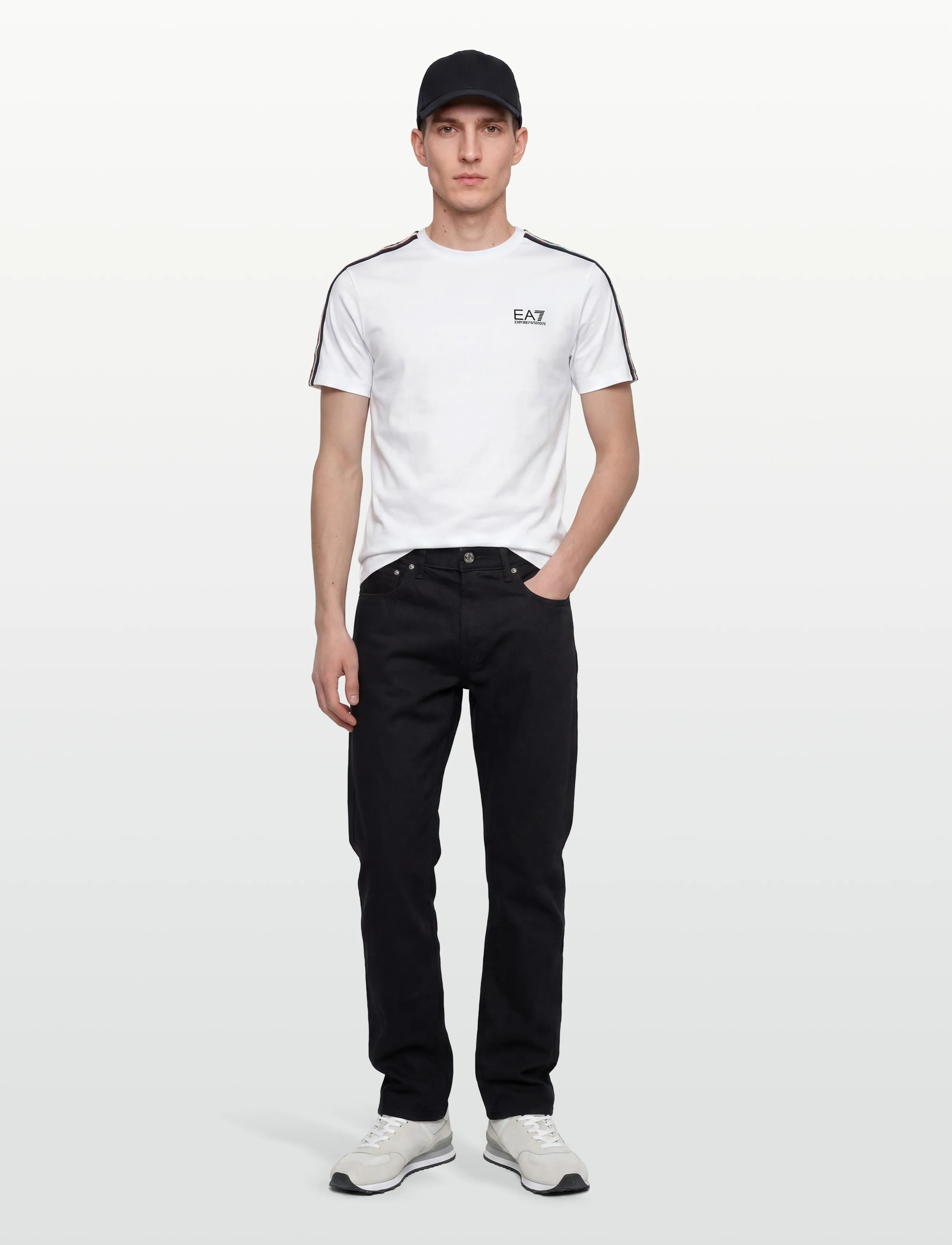 EA7 T-Shirt, XXL, T-shirts, Weiß - Short-sleeved, Männerswear