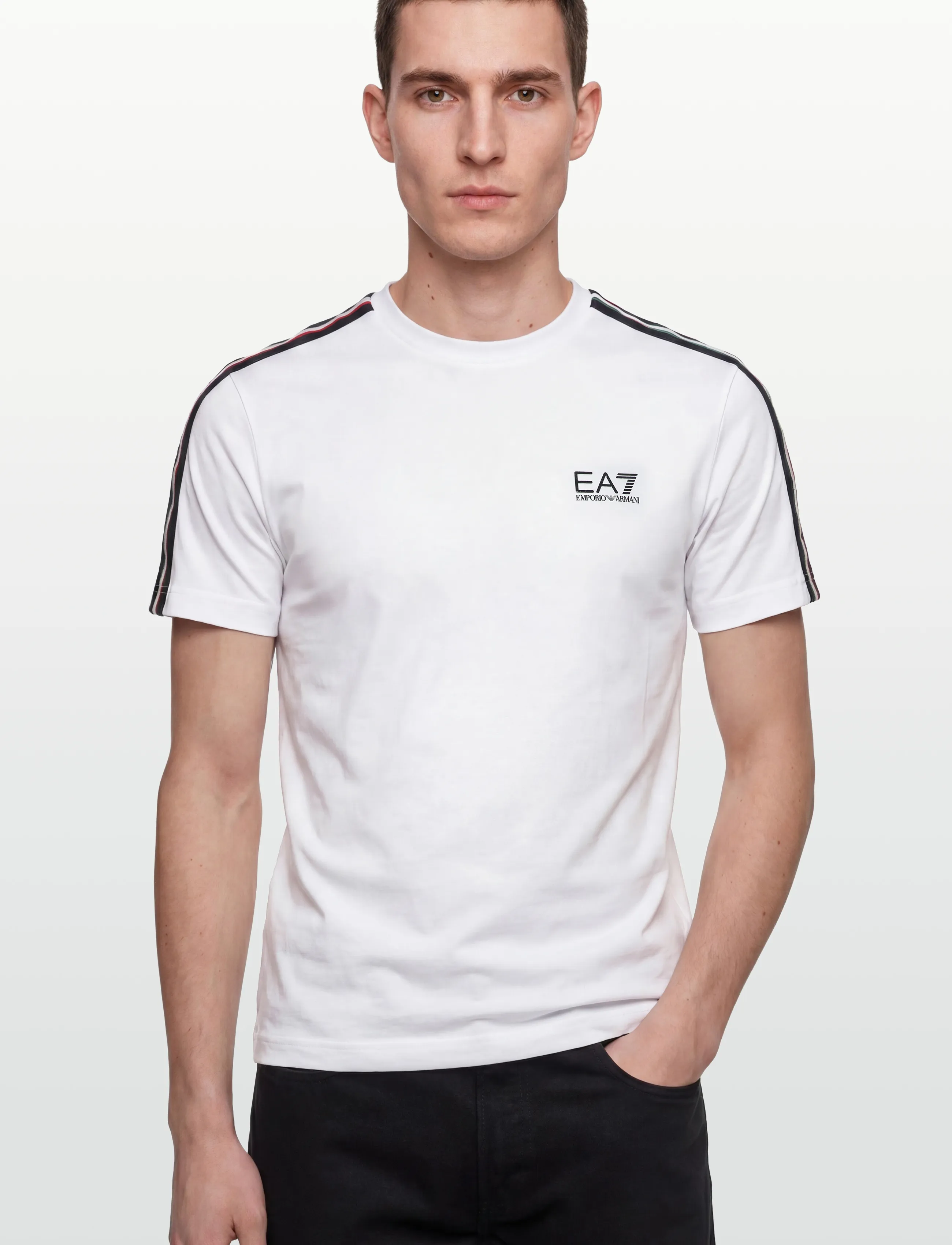 EA7 - T-SHIRT - lühikeste varrukatega t-särgid - white - 5