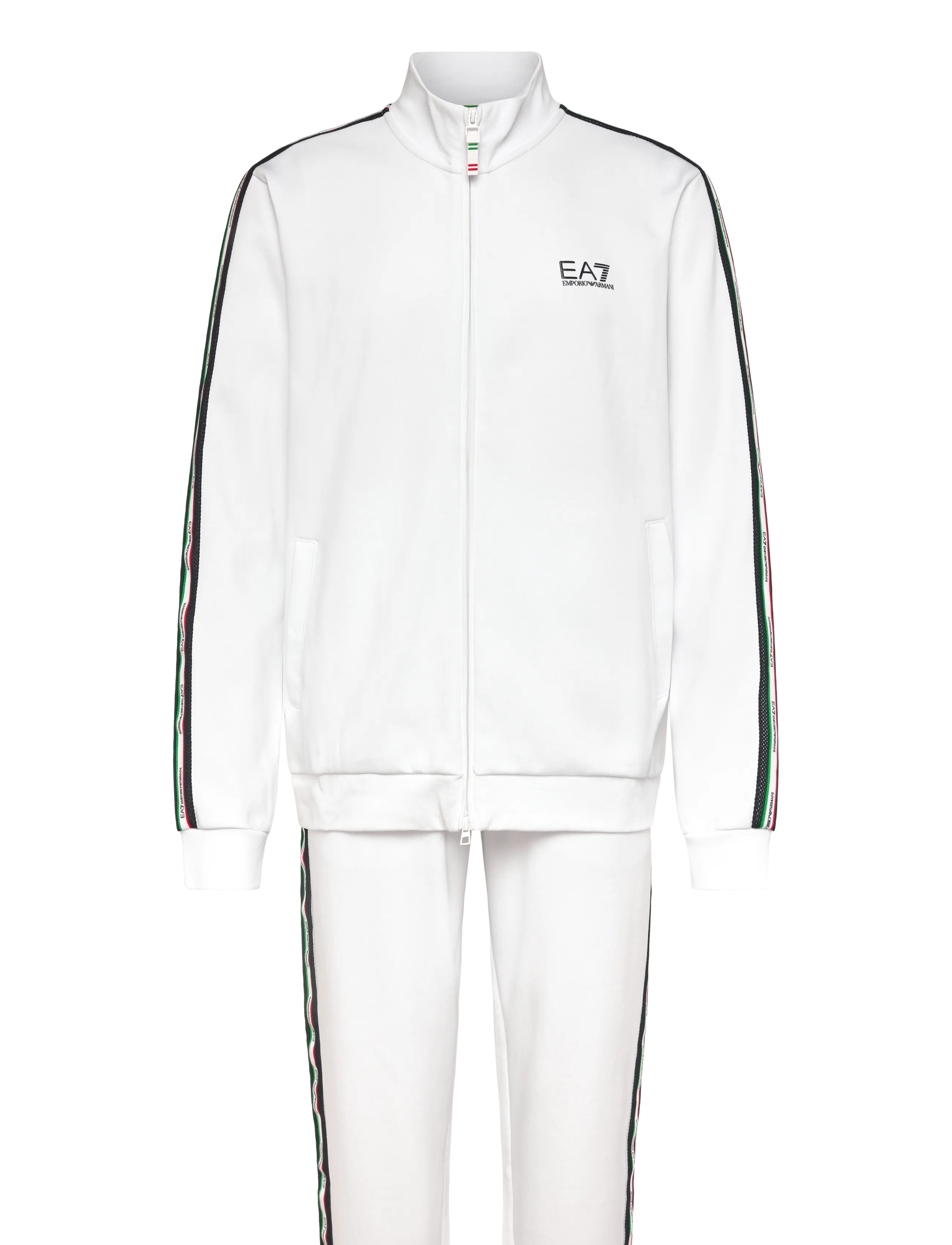 EA7 TRACKSUIT - Track jackets - WHITE / white