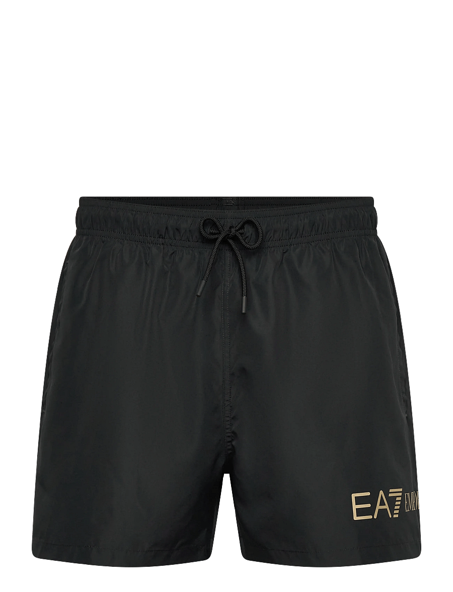 EA7 - SWIMMING TRUNK ACTIVE - swim shorts - black/gold - 1