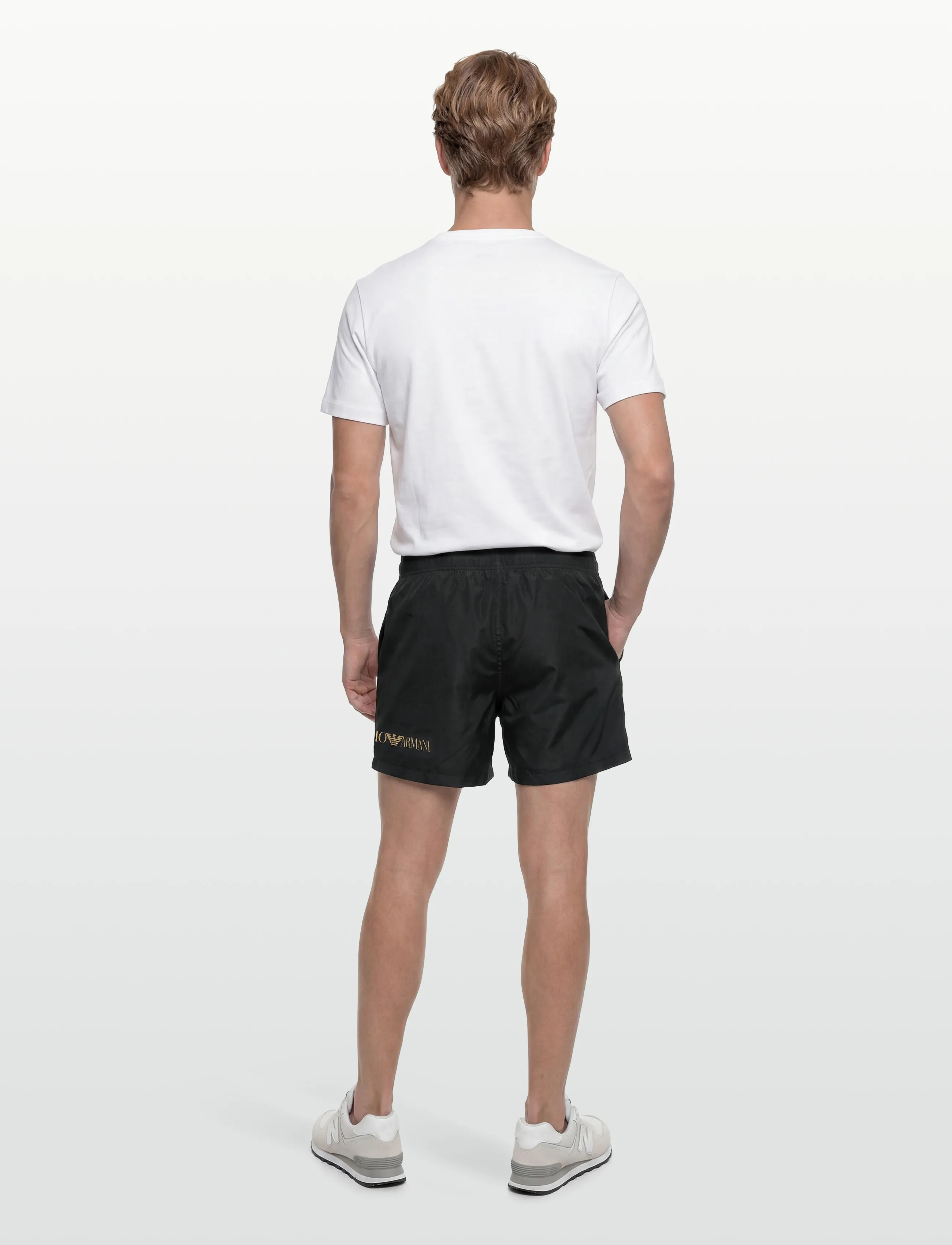 EA7 - SWIMMING TRUNK ACTIVE - swim shorts - black/gold - 4