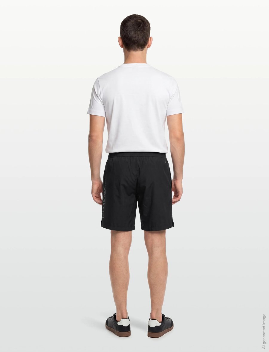 EA7 - SWIMMING TRUNK ACTIVE - swim shorts - black/silver - 5