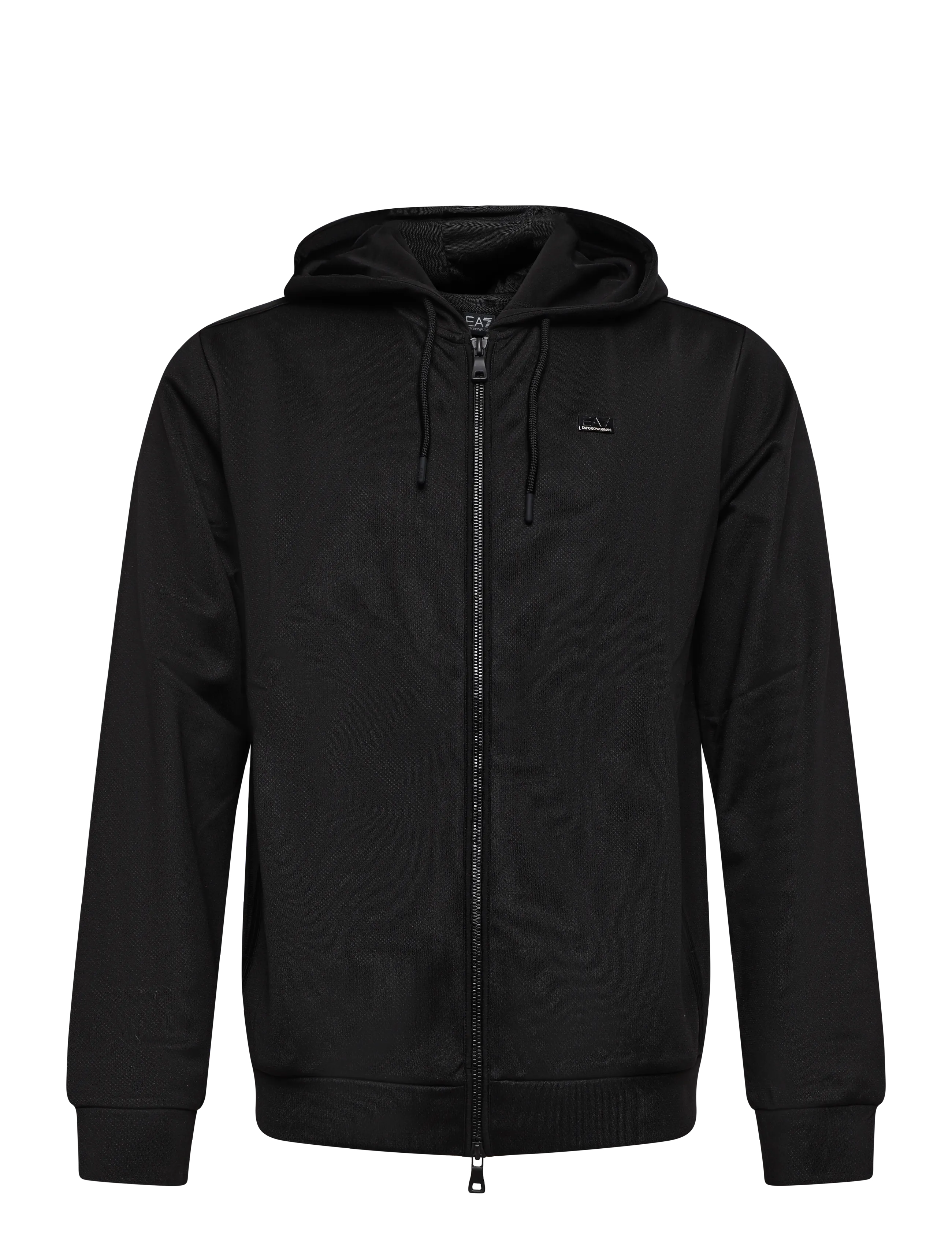 EA7 SWEATSHIRT - Kapuzenpullover - BLACK / black