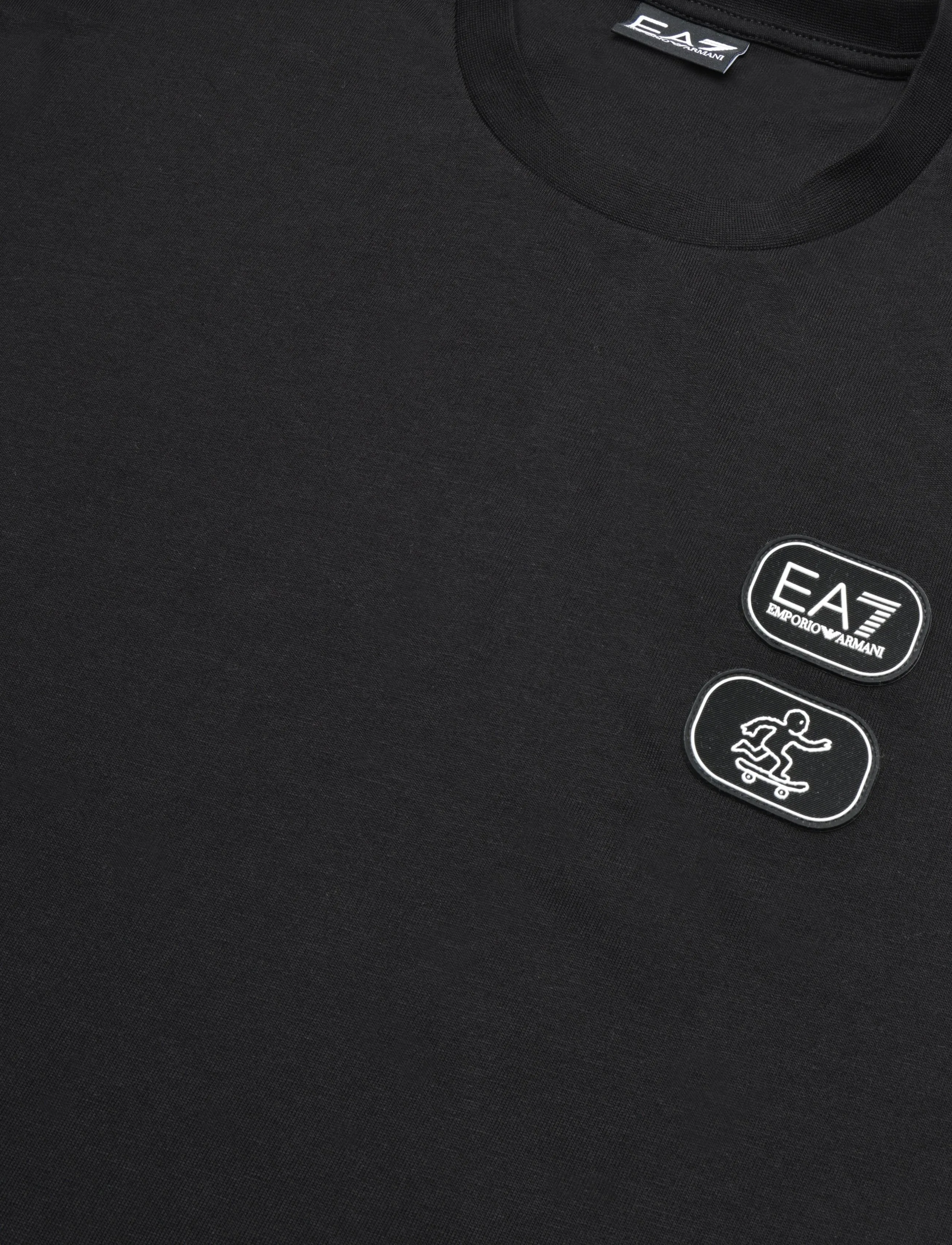 EA7 - T-SHIRT - short-sleeved t-shirts - black - 2