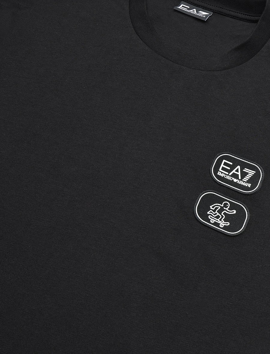 EA7 - T-SHIRT - short-sleeved t-shirts - black - 2