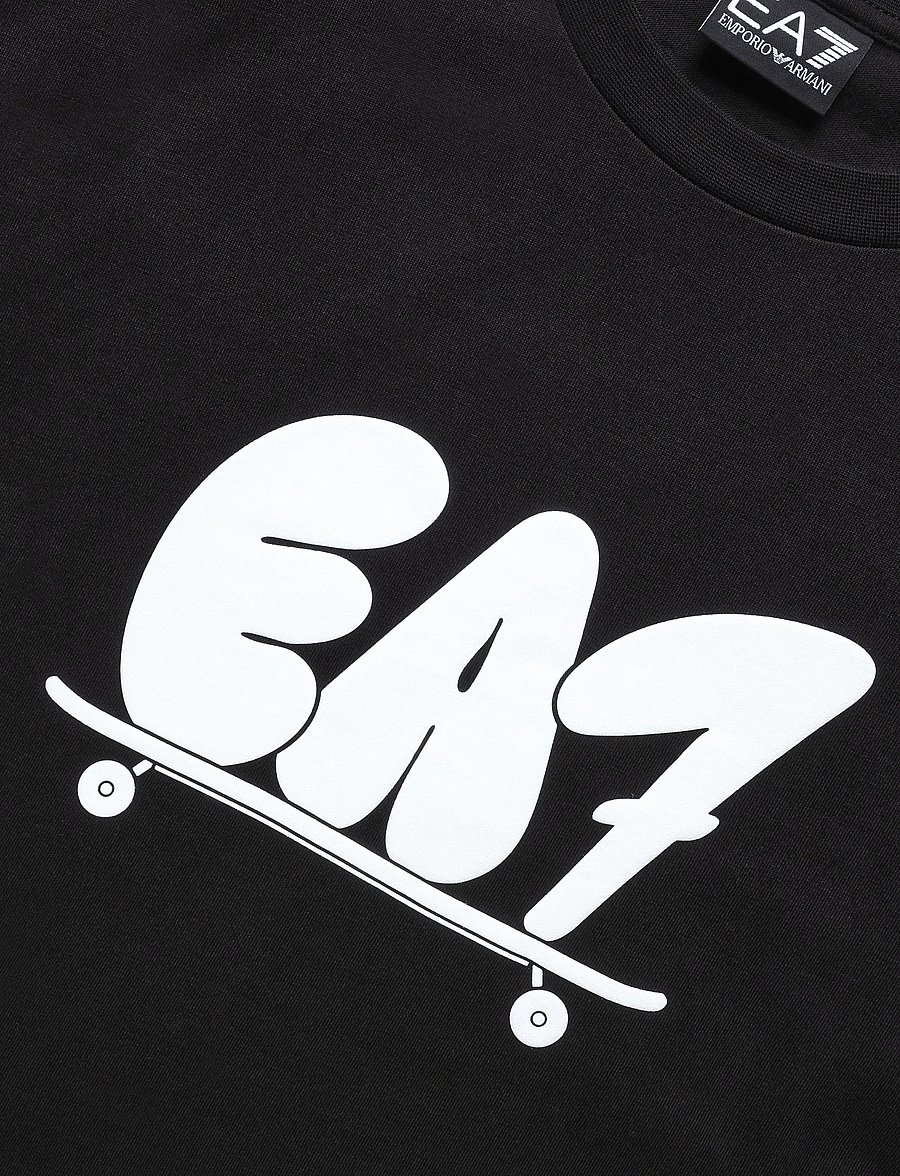 EA7 - T-SHIRT - short-sleeved t-shirts - black - 2