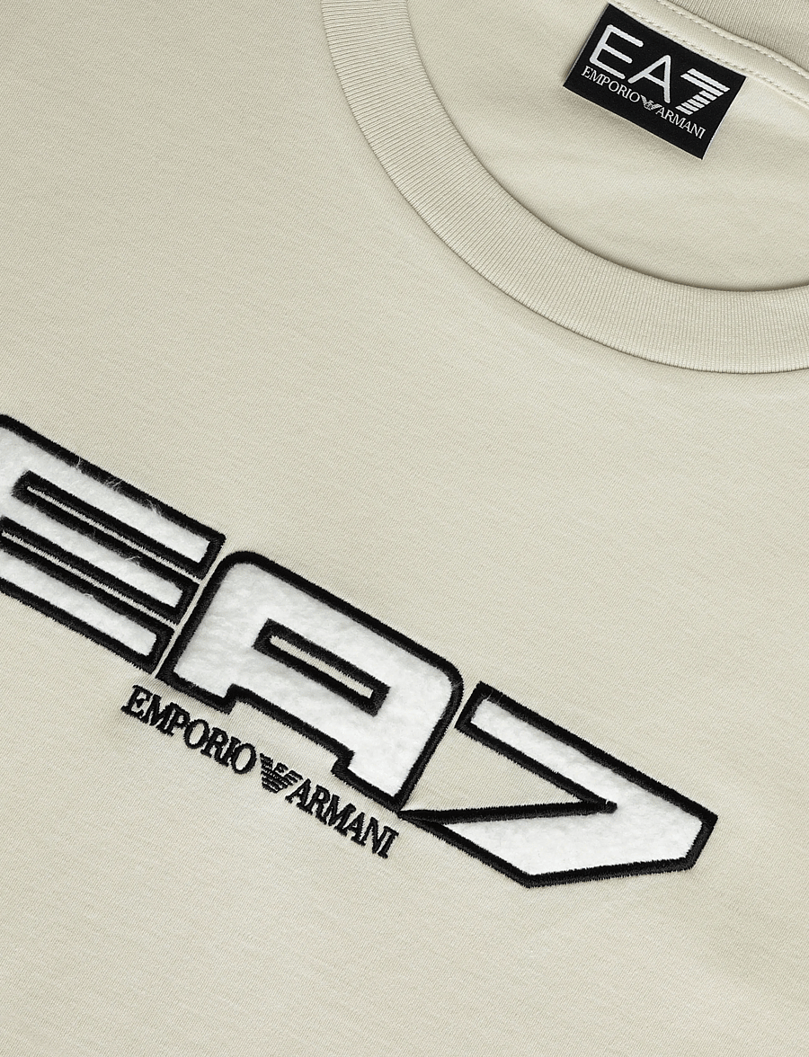 EA7 - T-SHIRT - lühikeste varrukatega t-särgid - almond milk - 2