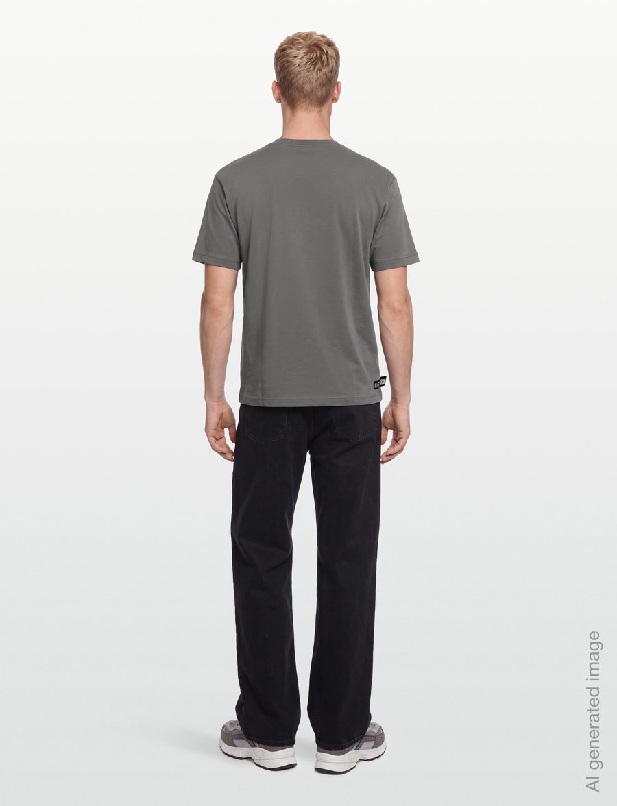 EA7 - T-SHIRT - t-krekli ar īsām piedurknēm - pewter - 4