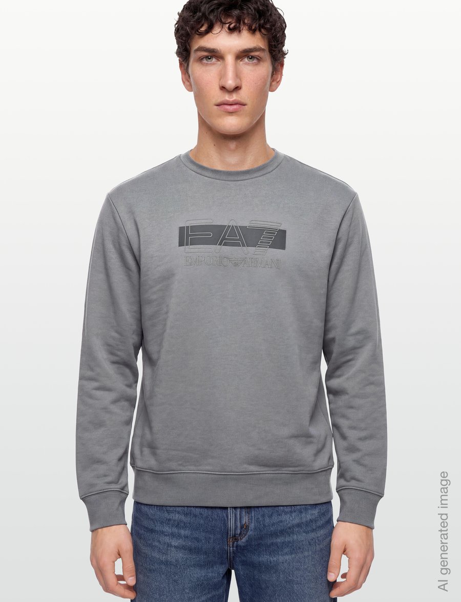 EA7 - SWEATSHIRT - sweatshirts - pewter/black - 3