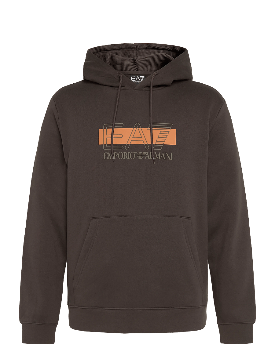 EA7 - SWEATSHIRT - kapuutsiga pusad - mulch - 0