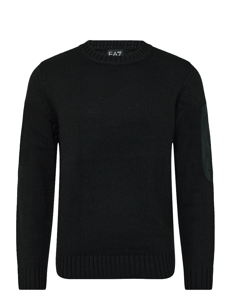 EA7 - PULLOVER - rundhalsad - black - 0