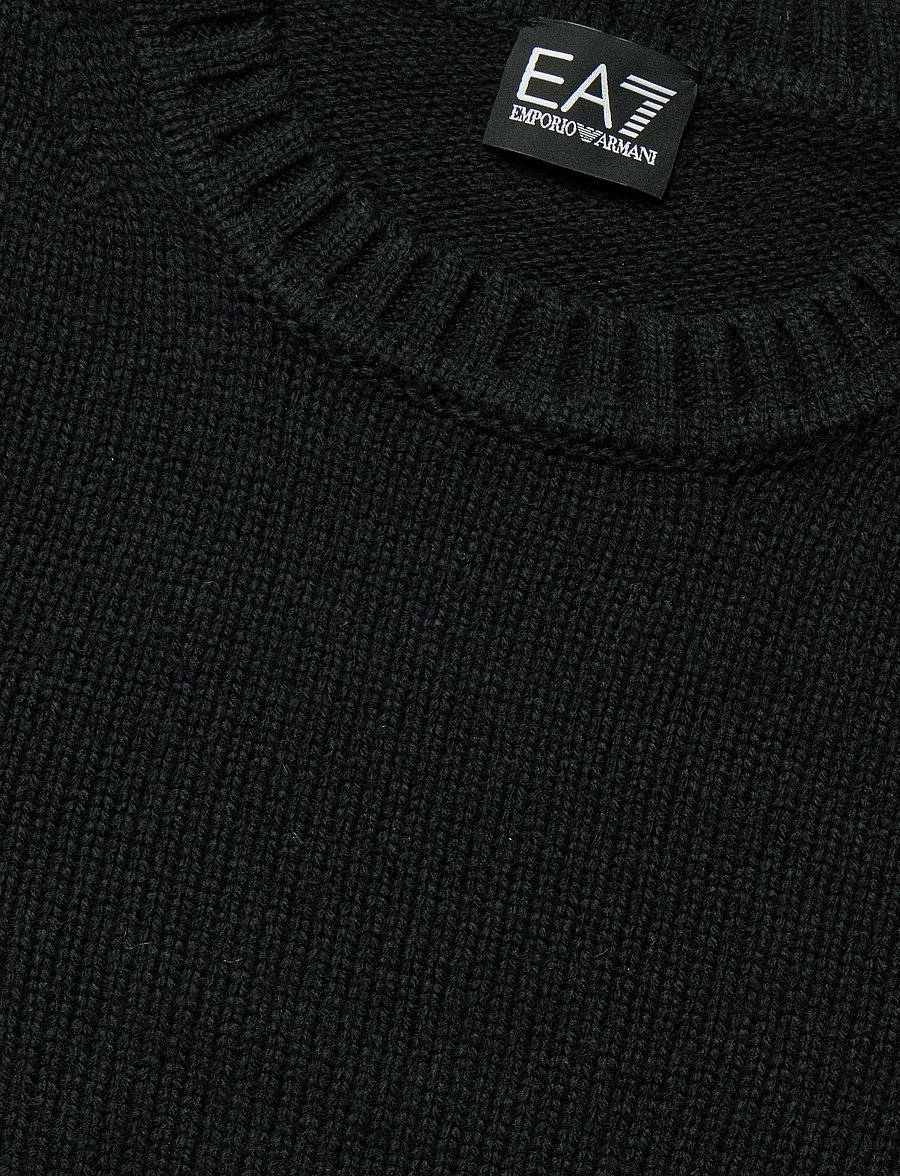 EA7 - PULLOVER - rundhalsad - black - 2