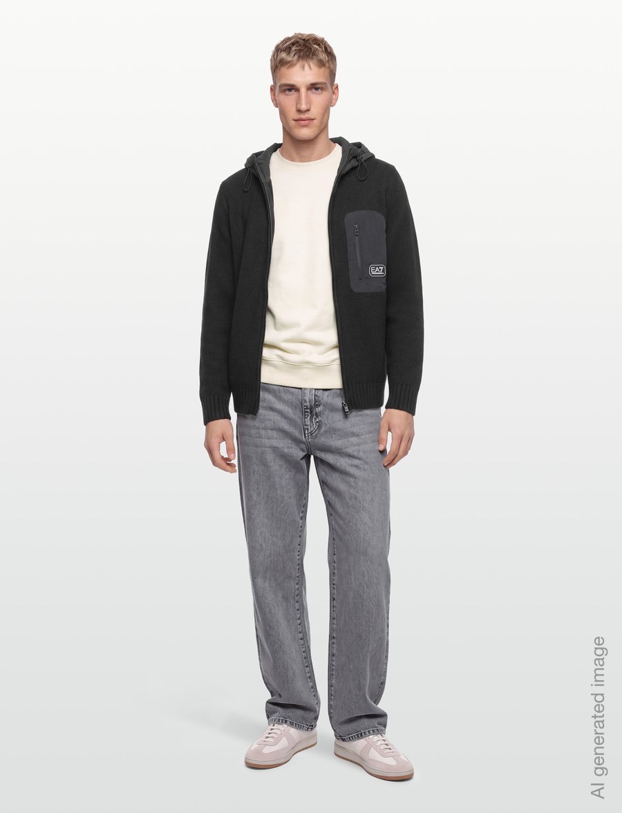 EA7 - CARDIGAN - full zip tröjor - black - 0