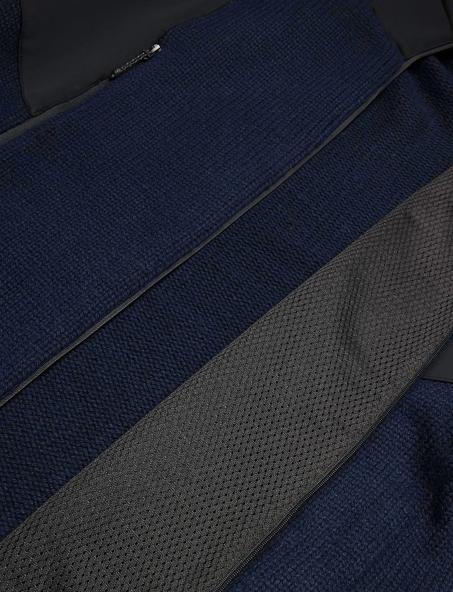 EA7 - CARDIGAN - pullover mit durchgehendem reißverschluss - armani blue - 4