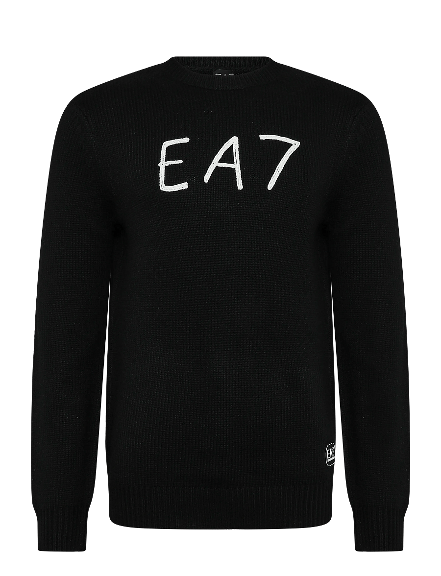 EA7 - PULLOVER - rundhals - black - 0