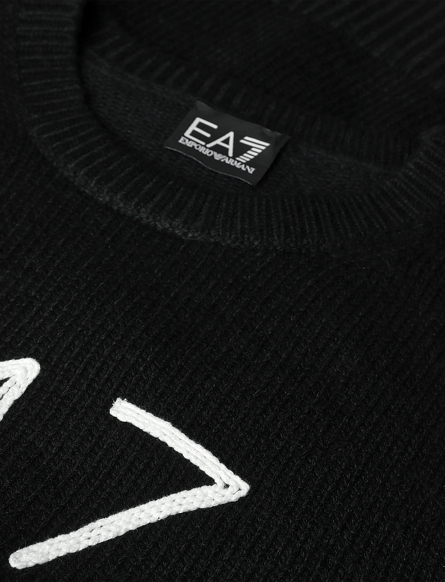 EA7 - PULLOVER - rundhals - black - 2
