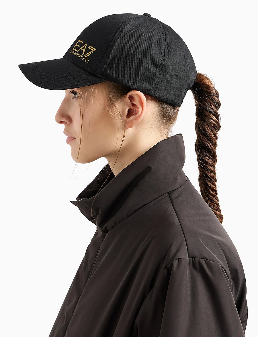 EA7 - BASEBALL HAT - kepsar - black/gold - 4