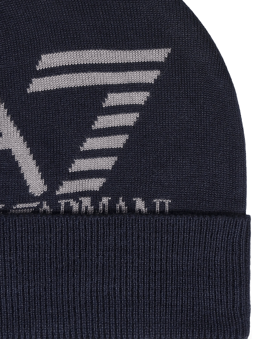 EA7 - BEANIE HAT - mützen - armani blue / cloudb - 2