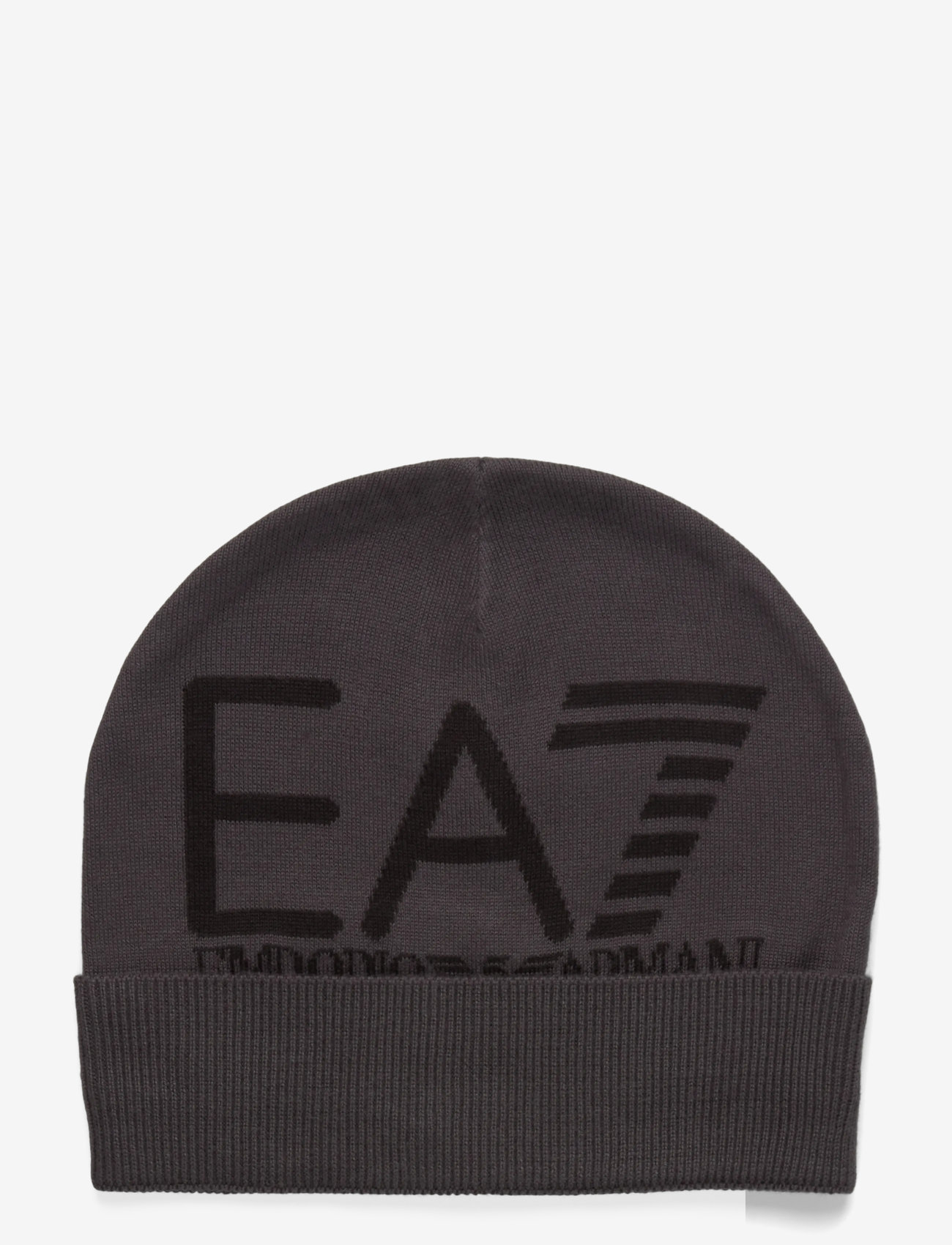 EA7 - BEANIE HAT - aksessuaarid - asphalt/black - 0