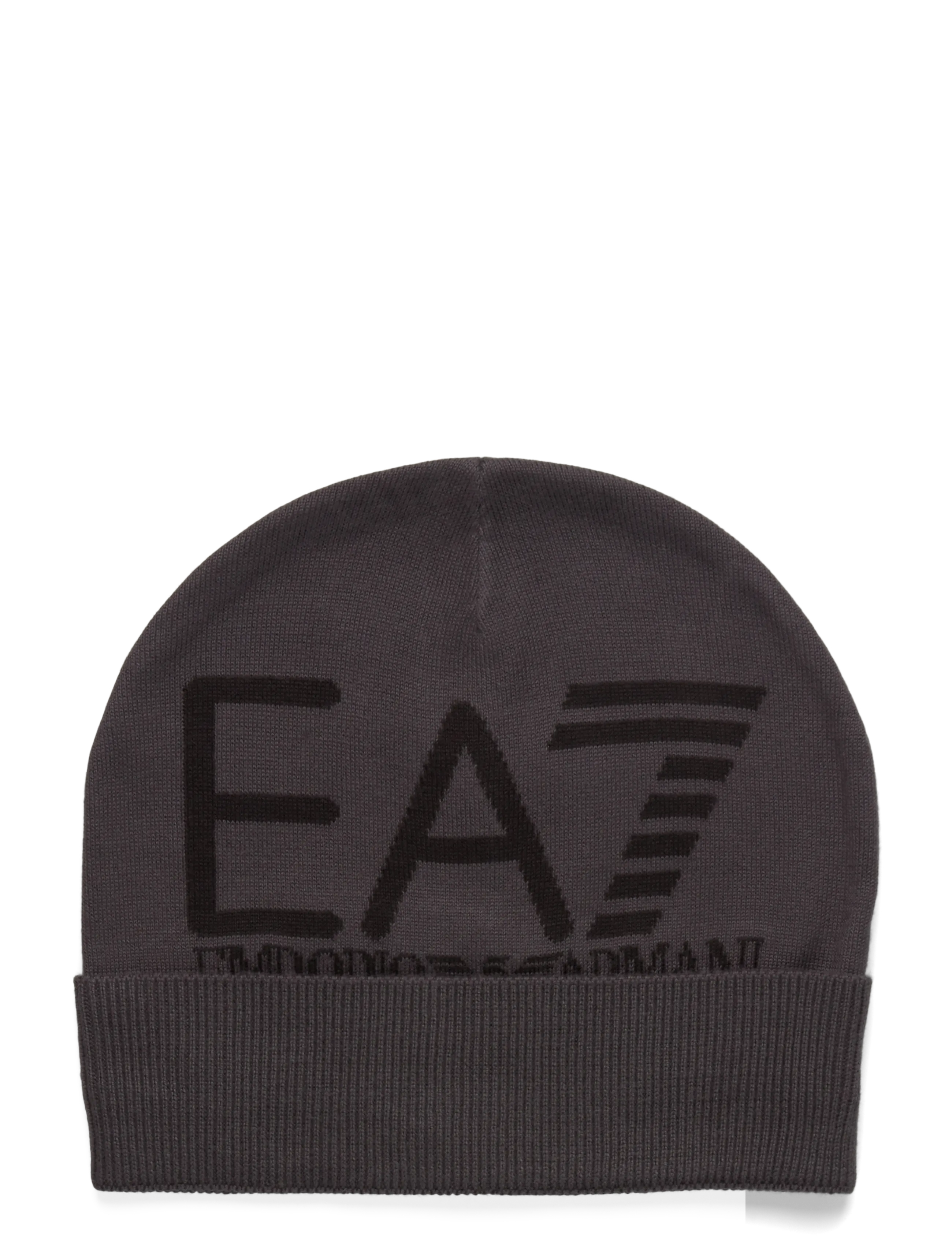 EA7 BEANIE HAT - Accessoarer - ASPHALT/BLACK / grey