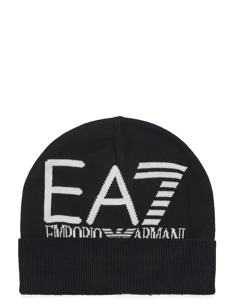 EA7 - BEANIE HAT - mützen - black / white - 0