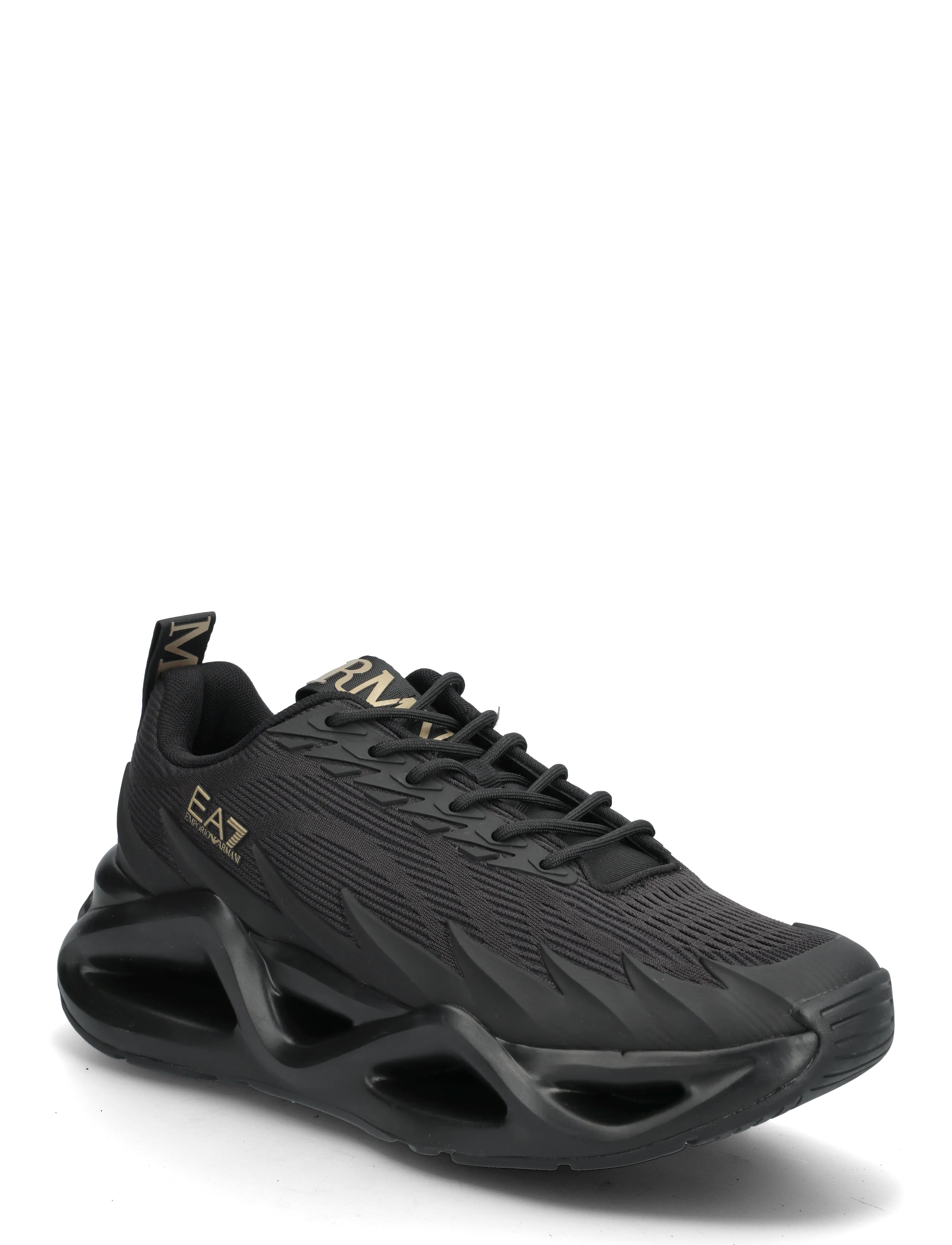 EA7 SNEAKER - Sneakersy - TRIPLE BLACK-GOLD / black