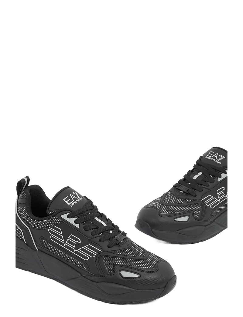 EA7 - SNEAKER - niedriger schnitt - triple black-silver - 0