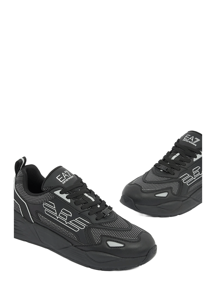 EA7 - SNEAKER - lave sneakers - triple black-silver - 0