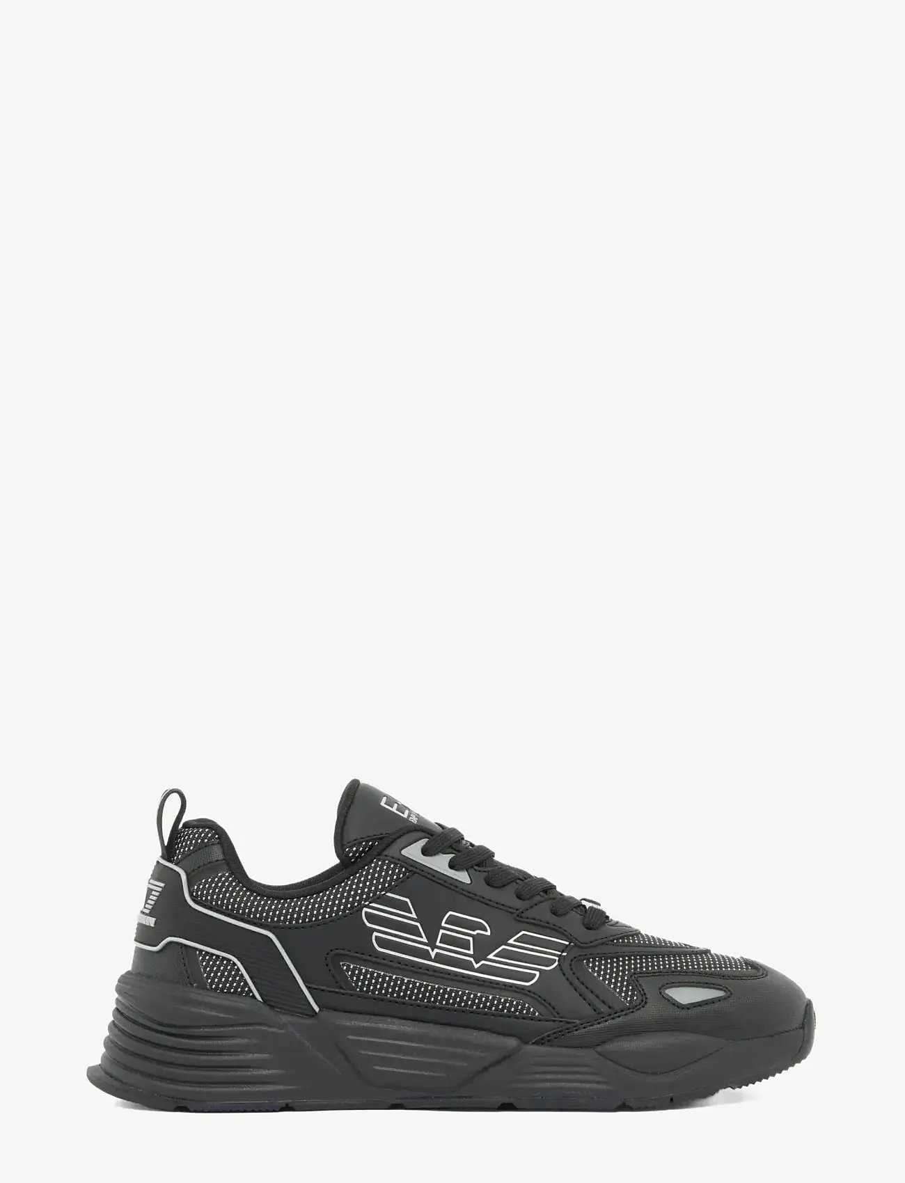 EA7 - SNEAKER - kõrge säärega tossud - triple black-silver - 1