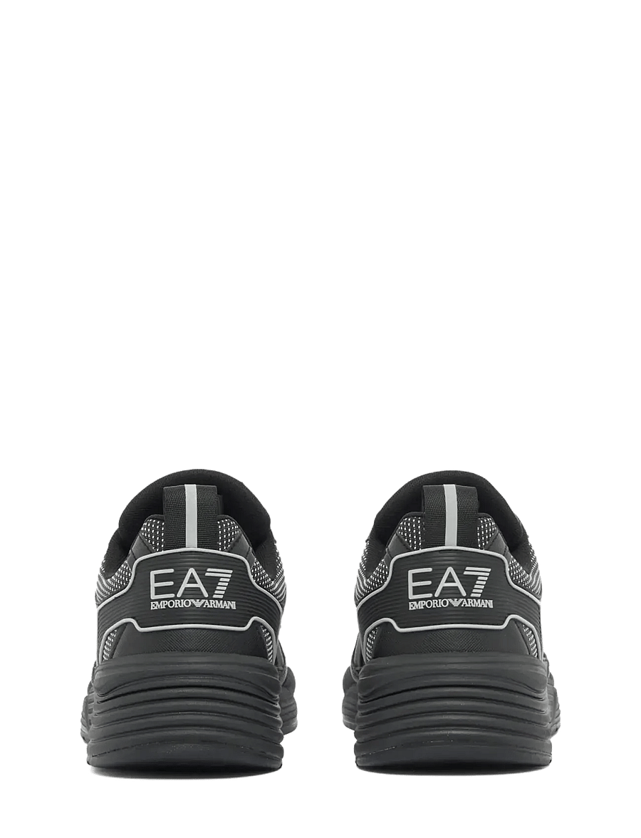 EA7 - SNEAKER - lave sneakers - triple black-silver - 2