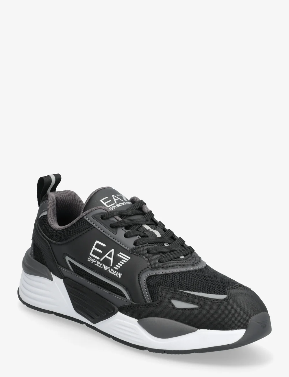 EA7 - 7X000308 - låga sneakers - black-asphalt+silver - 0