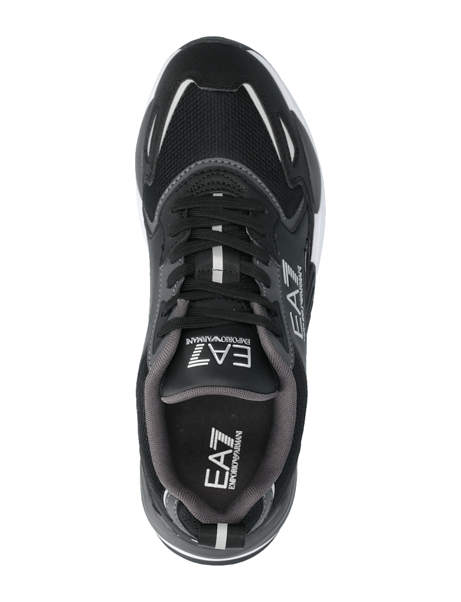 EA7 - SNEAKER - low tops - black-asphalt+silver - 3