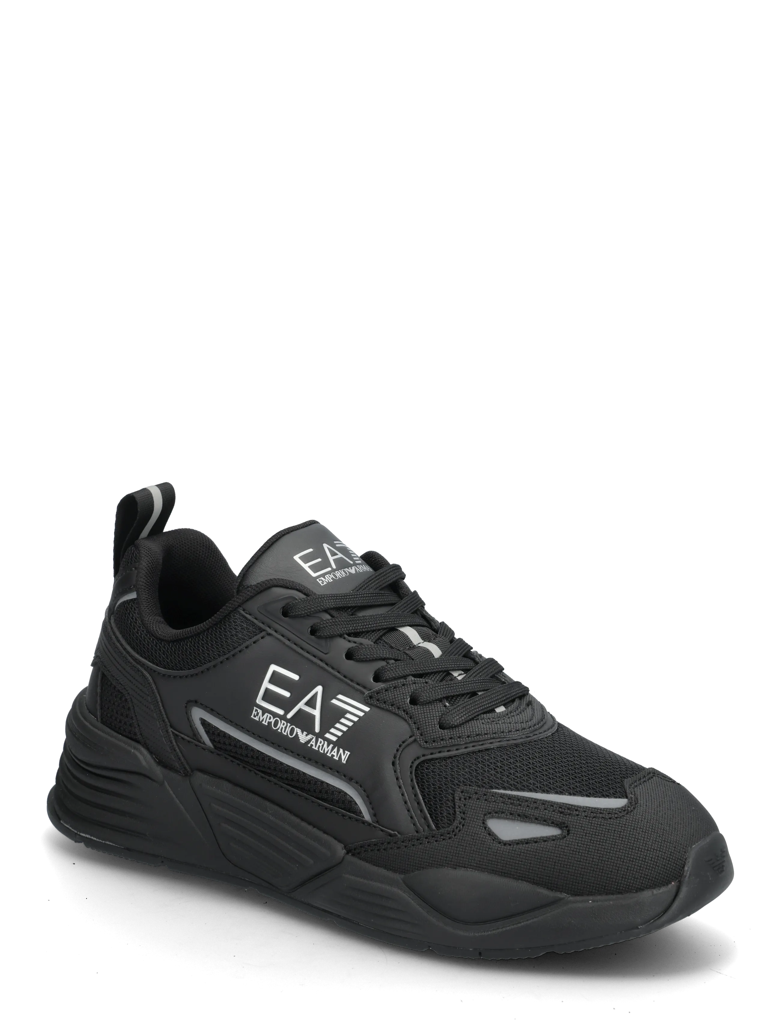 EA7 SNEAKER - Låga sneakers - TRIPLE BLACK+SILVER / black